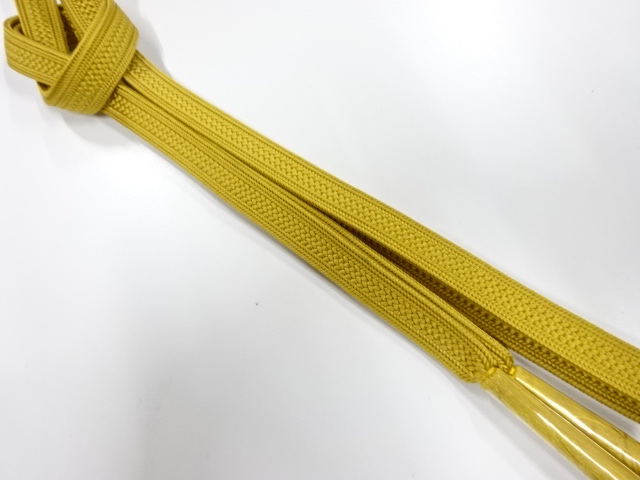 JAPANESE KIMONO / UNUSED HAND-TIED OBIJIME